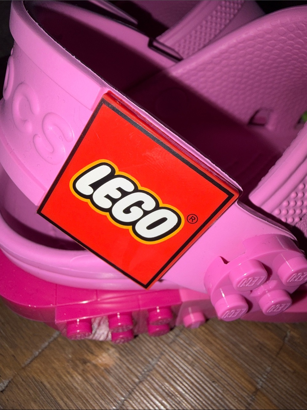 LEGO Kids' Pink Brick-Detail Clog C 11 - Picture 2 of 5
